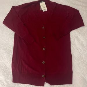 NWT - Uniqlo Burgundy/ Merino Maroon Wool Cardigan. Size S.